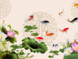 Tranh Dán Tường 3D Phong Thủy Tiến Phát Pttp72