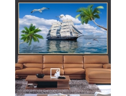 Tranh Dán Tường 3D Phong Thủy Tiến Phát Pttp121