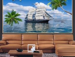 Tranh Dán Tường 3D Phong Thủy Tiến Phát Pttp121