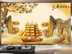 Tranh Dán Tường 3D Phong Thủy Tiến Phát Pttp122