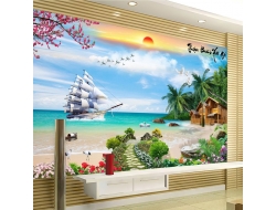 Tranh Dán Tường 3D Phong Thủy Tiến Phát Pttp123