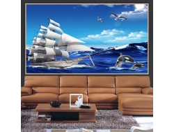 Tranh Dán Tường 3D Phong Thủy Tiến Phát Pttp124