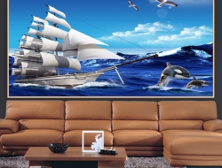 Tranh Dán Tường 3D Phong Thủy Tiến Phát Pttp124