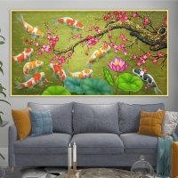 Tranh Dán Tường 3D Phong Thủy Tiến Phát Pttp137