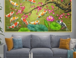 Tranh Dán Tường 3D Phong Thủy Tiến Phát Pttp137