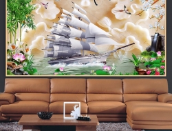 Tranh Dán Tường 3D Phong Thủy Tiến Phát Pttp139