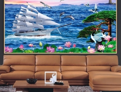 Tranh Dán Tường 3D Phong Thủy Tiến Phát Pttp140