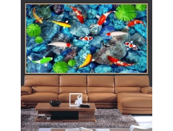 Tranh Dán Tường 3D Phong Thủy Tiến Phát Pttp134