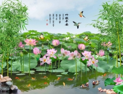 Tranh Dán Tường 3D Phong Thủy Tiến Phát Pttp100