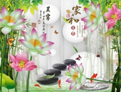 Tranh Dán Tường 3D Phong Thủy Tiến Phát Pttp107