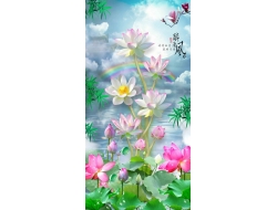 Tranh Dán Tường 3D Phong Thủy Tiến Phát Pttp109 Tranh Dán Tường 3D Phong Thủy Tiến Phát Pttp109