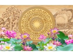 Tranh Dán Tường 3D Phong Thủy Tiến Phát Pttp110 Tranh Dán Tường 3D Phong Thủy Tiến Phát Pttp110