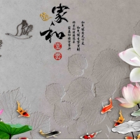 Tranh Dán Tường 3D Phong Thủy Tiến Phát Pttp82