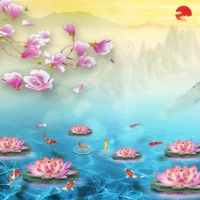 Tranh Dán Tường 3D Phong Thủy Tiến Phát Pttp83