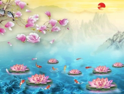 Tranh Dán Tường 3D Phong Thủy Tiến Phát Pttp83