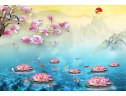 Tranh Dán Tường 3D Phong Thủy Tiến Phát Pttp83 Tranh Dán Tường 3D Phong Thủy Tiến Phát Pttp83