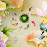 Tranh Dán Tường 3D Phong Thủy Tiến Phát Pttp91