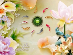 Tranh Dán Tường 3D Phong Thủy Tiến Phát Pttp91