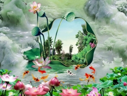 Tranh Dán Tường 3D Phong Thủy Tiến Phát Pttp95