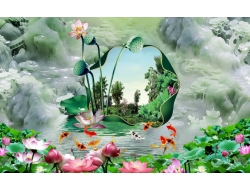 Tranh Dán Tường 3D Phong Thủy Tiến Phát Pttp95 Tranh Dán Tường 3D Phong Thủy Tiến Phát Pttp95