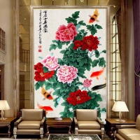 Tranh Dán Tường 3D Họa Tiết Cá Giũa Hồ Sen Tiến Phát Svtp08 Tranh Dán Tường 3D Họa Tiết Cá Giũa Hồ Sen Tiến Phát Svtp08