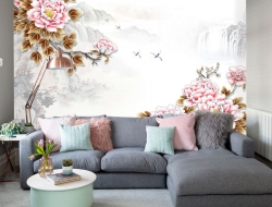 Tranh Dán Tường 3D Họa Tiết Cá Giũa Hồ Sen Tiến Phát Svtp10 Tranh Dán Tường 3D Họa Tiết Cá Giũa Hồ Sen Tiến Phát Svtp10