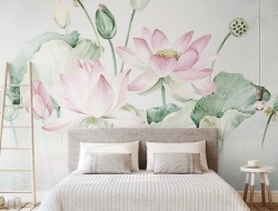 Tranh Dán Tường 3D Những Đóa Sen Sắc Nét Tiến Phát Shtp03 Tranh Dán Tường 3D Những Đóa Sen Sắc Nét Tiến Phát Shtp03