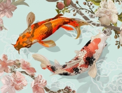 Tranh Dán Tường Phong Thủy PT33 Tranh Dán Tường Phong Thủy PT33