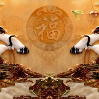 Tranh Dán Tường Phong Thủy PT39 Tranh Dán Tường Phong Thủy PT39