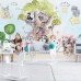 Tranh 3D Dán Tường Động Vật Và Cây Dvvc04
