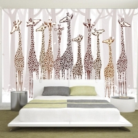 Tranh 3D Dán Tường Hưu Nghệ Thuật Hte01