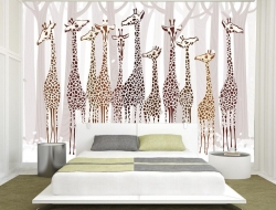 Tranh 3D Dán Tường Hưu Nghệ Thuật Hte01