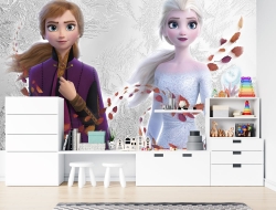 Tranh 3D Dán Tường Công Chúa Elsa Và Anna TTE8010 Tranh 3D Dán Tường Công Chúa Elsa Và Anna TTE8010