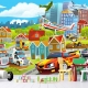 Tranh 3D Dán Tường Xe Máy Bay Và Thành Phố TTE8007 Tranh 3D Dán Tường Xe Máy Bay Và Thành Phố TTE8007