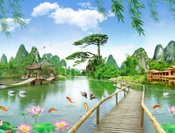  Tranh Dán Tường Siêu Ngang SN08