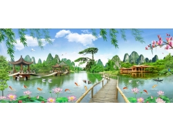  Tranh Dán Tường Siêu Ngang SN08