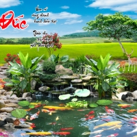 Tranh Dán Tường 3D Sơn Thủy Tiến Phát Sttp05 Tranh Dán Tường 3D Sơn Thủy Tiến Phát Sttp05