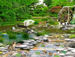 Tranh Dán Tường 3D Sơn Thủy Tiến Phát Sttp06