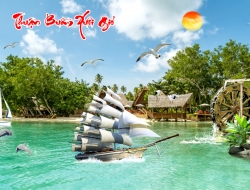 Tranh Dán Tường 3D Sơn Thủy Tiến Phát Sttp08