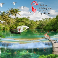 Tranh Dán Tường 3D Sơn Thủy Tiến Phát Sttp10 Tranh Dán Tường 3D Sơn Thủy Tiến Phát Sttp10