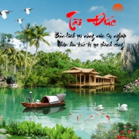 Tranh Dán Tường 3D Sơn Thủy Tiến Phát Sttp12