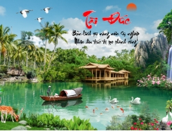 Tranh Dán Tường 3D Sơn Thủy Tiến Phát Sttp12