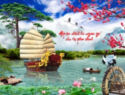 Tranh Dán Tường 3D Sơn Thủy Tiến Phát Sttp18