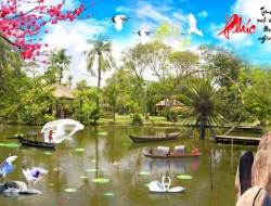 Tranh Dán Tường 3D Sơn Thủy Tiến Phát Sttp20