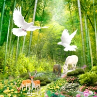 Tranh Dán Tường 3D Sơn Thủy Tiến Phát Sttp24 Tranh Dán Tường 3D Sơn Thủy Tiến Phát Sttp24