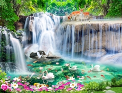 Tranh Dán Tường 3D Sơn Thủy Tiến Phát Sttp39