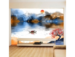 Tranh Dán Tường 3D Quang Cảnh Núi Rừng Đẹp Tiến Phát Nrtp10