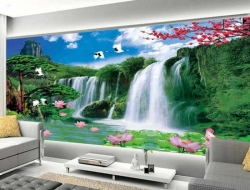 Tranh Dán Tường Sơn Thủy ST02