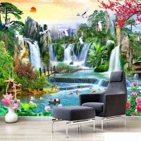 Tranh Dán Tường Sơn Thủy ST04 Tranh Dán Tường Sơn Thủy ST04