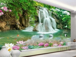 Tranh Dán Tường Sơn Thủy ST05